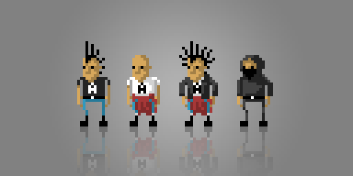 pixel art - Punks
